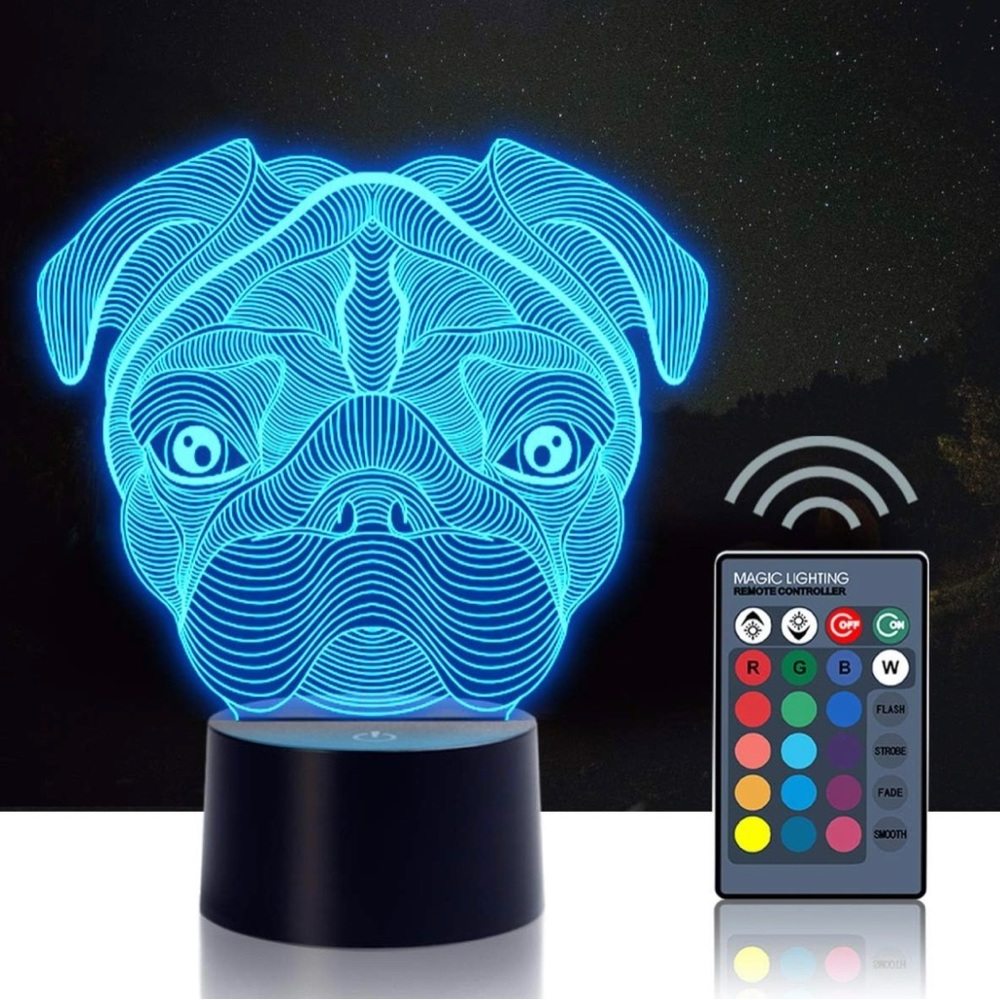 Pug 3D Nightlight